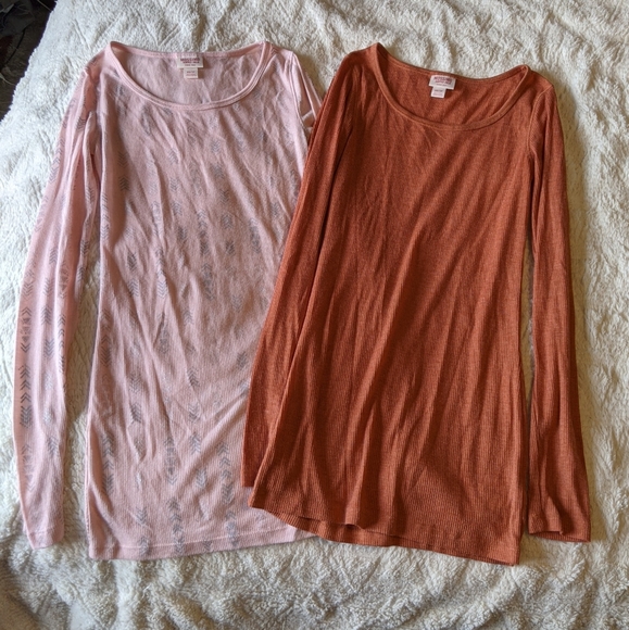 Two Soft Ribbed Long-Sleeves - Picture 3 of 3